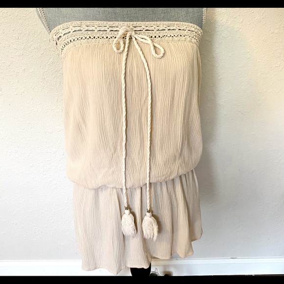 mittoshop Tops - Mittoshop Cream Tube Top